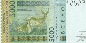 Banknote from West African States