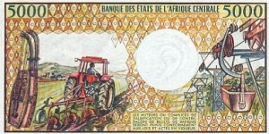 Banknote from Chad