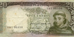 20 Escudos Banknote