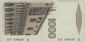 Banknote from Italy