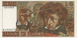 10 Francs - Hector Berlioz Banknote