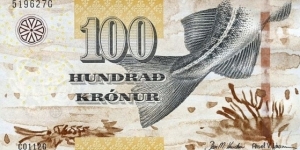 Faroe Islands 100 Krónur Banknote