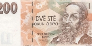 Czechia 200 Korun - Jan Amos Komenský Banknote