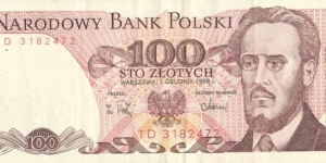 Poland 100 zlotych 1988
 Banknote