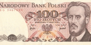 Poland 100 zlotych 1988
 Banknote