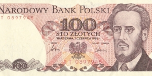 Poland 100 zlotych 1988
 Banknote