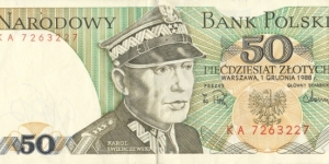 Poland 50 zlotych 1988 Banknote