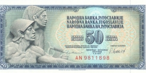 Yugoslavia 50 dinara 1981 Banknote