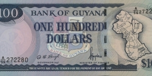 Guyana 100 Dollars Banknote