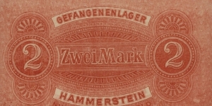 2 Mark - POW camp Hammerstein  Banknote