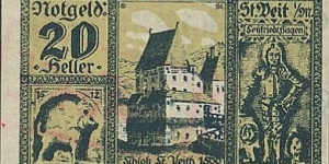 20 Heller - Sankt Veit Banknote