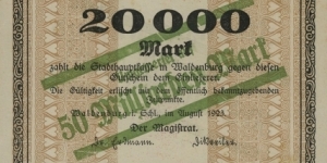 Banknote from Germany