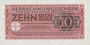 Germany - Third Reich. 10 Reichsmark for Wehrmacht. Banknote