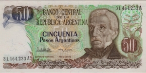 P-290 Argentina 50 Pesos Banknote