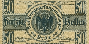 50 Heller - POW camp Brüx (now city in Czech Republic - Most) Banknote