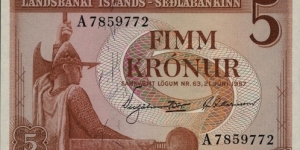 5 Krónur Banknote