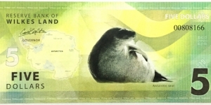 5 Dollars (Wilkes Land / Australian Antarctic Territory) Banknote