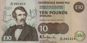 Clydesdale Bank £10 -  David Livingstone Banknote