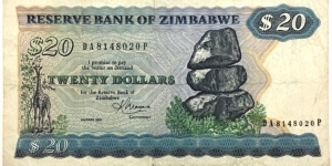 20 Dollars Banknote