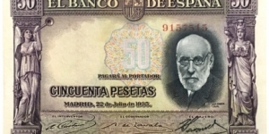 50 Pesetas Banknote