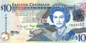 EAST CARIBBEAN 10 Dollars
2008 Banknote