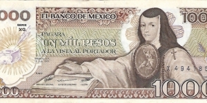 MEXICO 1,000 Pesos
1985 Banknote