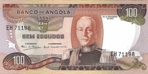 ANGOLA 100 Escudos Banknote