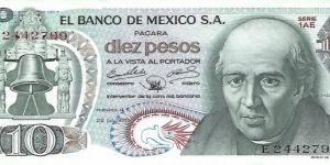 MEXICO 10 Pesos
1970 Banknote