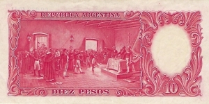 Banknote from Argentina