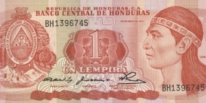 Honduras 1 Lempira Banknote