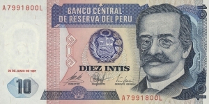 10 Intis Banknote