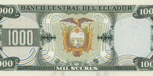 Banknote from Ecuador