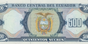 Banknote from Ecuador