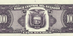 Banknote from Ecuador