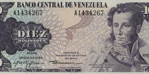 10 Bolivares Banknote