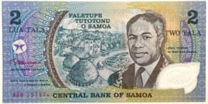 2 Tala (Golden Jubilee of Service of Head of State Malietoa Susuga Tanumafili II - 1990) Banknote