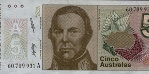 5 Australes Banknote