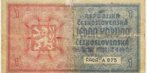 Banknote from Czech Republic