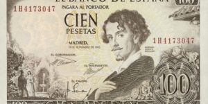 100 Pesetas Banknote