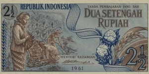 2 1/2 Rupiah Banknote