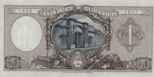 Banknote from Argentina