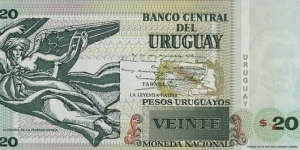 Banknote from Uruguay