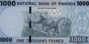 Banknote from Rwanda