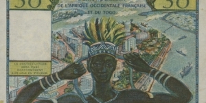 Banknote from Togo