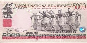 5000 Francs Banknote