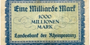 Banknote from Germany