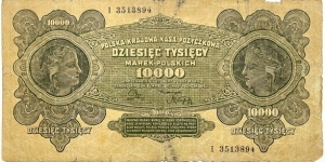 10.000 Marek Banknote