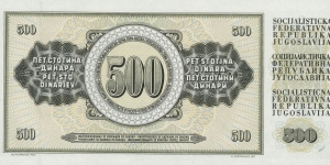 Banknote from Yugoslavia