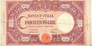 500 Lire Banknote