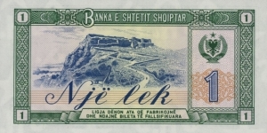 Banknote from Albania